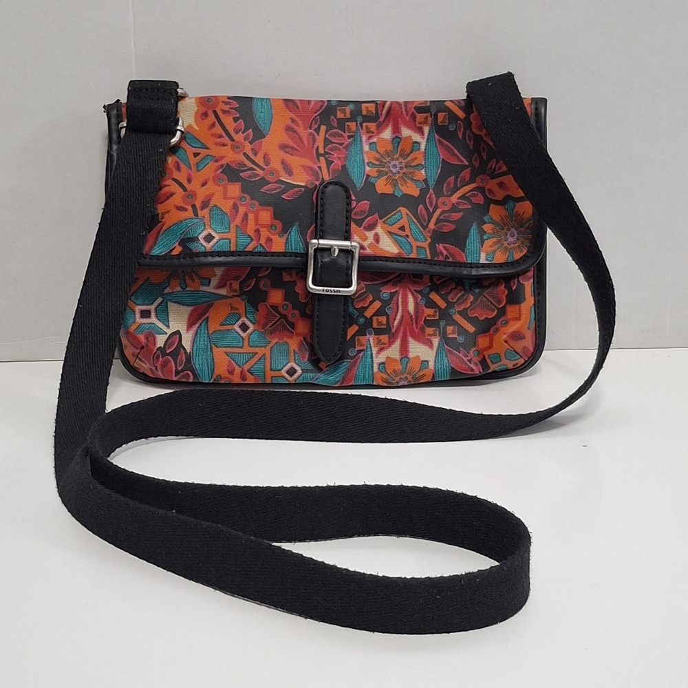 Fossil Floral Crossbody Flap Small Bag